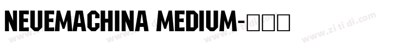 NeueMachina Medium字体转换